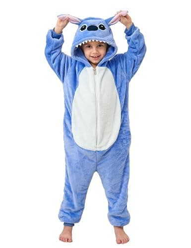 xinhauli Unisex Kids Flannel Animal Onesie Pajamas - Cosplay Costume for Halloween and Home - Image 1
