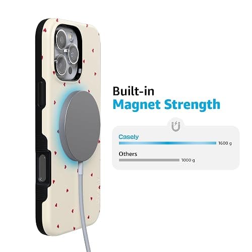 Casely iPhone 16 Pro Max Case | Be Mine | Tiny Hearts | Compatible with MagSafe | Bold Protective Case Design thumbnail 4