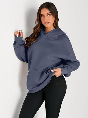 Trendy Queen Womens Oversized Hoodies Fleece Sweatshirts Fall Fashion Pullover Sweaters Winter Clothes thumbnail 2