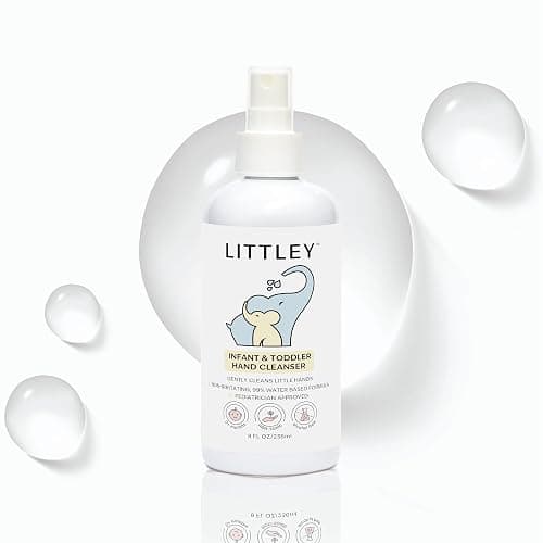Think Smarter Products Littley Infant & Toddler Hand Cleanser with Hypochlorous Acid, Gently Cleans Dirt & Germs, Non-Toxic & Alcohol-Free, Safe for Sensitive Skin, 8oz Spray Bottle - Image 1