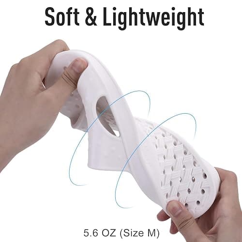shevalues Shower Shoes for Women Men with Arch Support Quick Drying Pool Slides Lightweight Beach Sandals with Drain Holes thumbnail 4