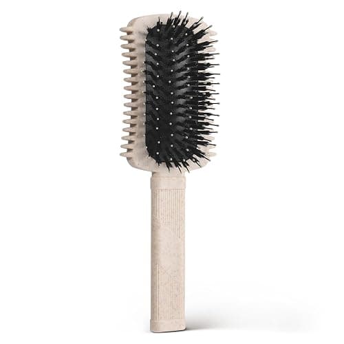 Auhrjomra Curly Hair Brush Defining, Volume Curl Defining Brush for Effortlessly Detangling Shaping and Styling Men's Women's Curls, Waves & Coils, Curly Hair Products, Reduce Frizz, Beige 1PC - Image 1