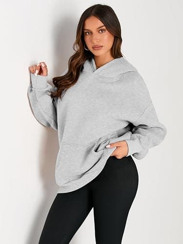 EFAN Womens Hoodies Oversized Sweatshirts Pullover Fleece Sweaters Long Sleeve Winter Fall Outfits Fashion Y2k Clothes thumbnail 2