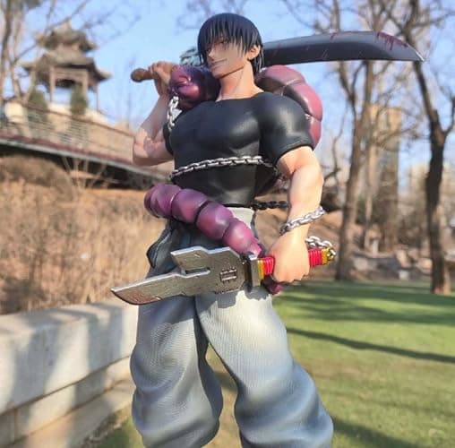 MABAIUDE Fushiguro Toji Figure Statue JJK Figure Model, 22cm Standing Pose Anime Action Figures JJK Fushiguro Toji Statue Handmade Collectible Desktop Decoration Gifts for Fans thumbnail 6