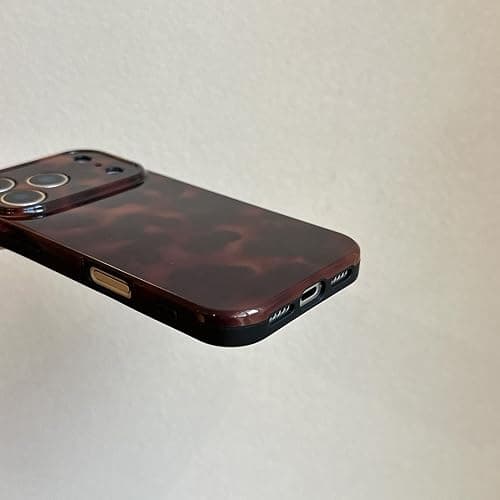 Reezaddin Aesthetic Tortoise Shell Phone Case for iPhone 17 6.3in,Retro Cool Girl Leopard Print Brown Amber Trendy Full Camera Protective Cover for iPhone 17 6.3" thumbnail 9