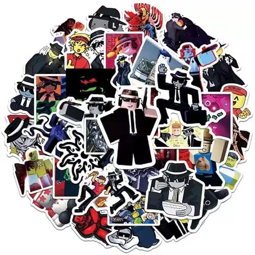 Forsaken Stickers - 50PCS Horror Video Game-Inspired Stickers Pack Cool Dark Cartoon Game Characters Vinyl Waterproof Stickers for Kids Teens Adults Laptop, Water Bottle, Phone, Skateboard Decals - Image 1