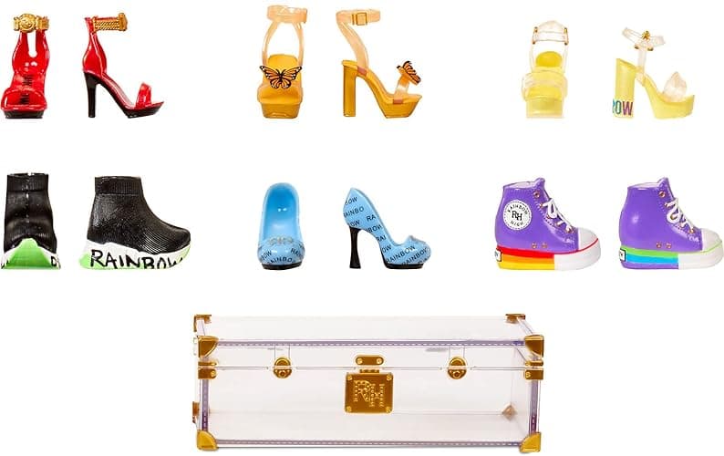 Rainbow High Deluxe Fashion Closet for 400+ Looks. Portable Clear Acrylic Playset Features 31+ Designer Doll Clothing & Accessories, Gift for Kids & Collectors, Toys for Kids Ages 6 7 8+ to 12 Years thumbnail 9
