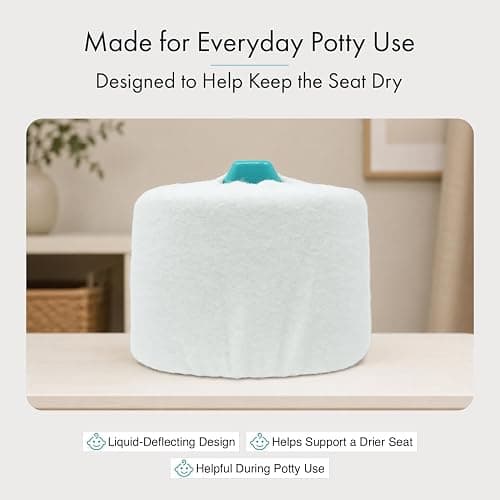 Potty Cozy for Mini Potty, 100% Undyed Cotton Fleece Potty Seat Cover, Soft Warm Baby Potty Cushion, Oeko TEX 100 Certified, Removable Machine Washable Potty Training Accessory thumbnail 5