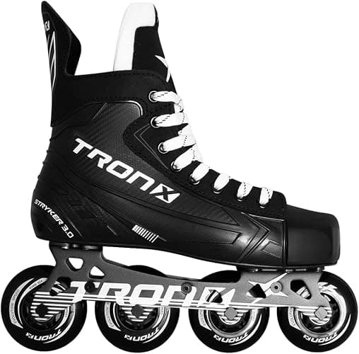 TronX Stryker 3.0 Senior Adult Junior Kids Inline Roller Hockey Skates, New Model - Image 1