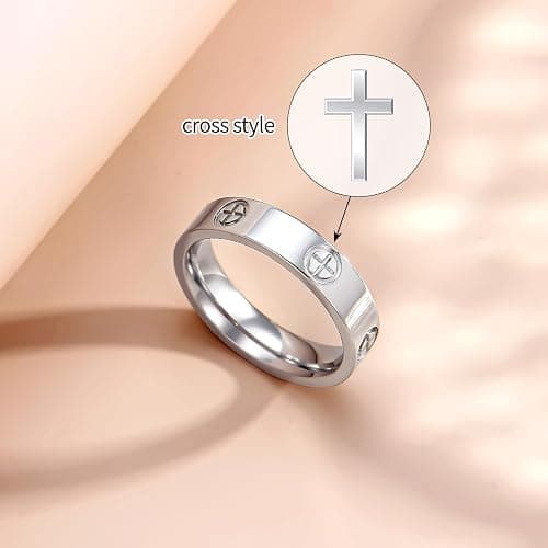 Love Promise Gold Ring for Women: Dainty Stainless Steel Ring Cubic Zirconia Wedding Band Engagement CZ Friendship Rings 18K Gold Silver Rose Gold Plated Birthday Gifts Dainty CZ Jewelry Size 5 6 7 8 9 10 thumbnail 3