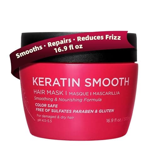 Luseta Keratin Hair Mask, Deep Repair Treatment for Damaged Hair 16.9oz | Keratin Protein Treatment – Helps Strengthen Weak Strands, Prevents Breakage and Restore a Smoother, Healthier Look - Image 1
