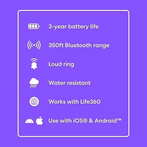Tile by Life360 Starter Pack - Bluetooth Trackers and Item Finders for Keys, Wallets & More. Both iOS and Android Compatible. Phone Finder. 2-Pack (Black Mate/Slim) thumbnail 7