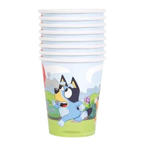 Bluey Birthday Party Supplies Bundle81 Official Licensed Items: Dessert Plates, Dinner Plates, Napkins, Cups, Tablecloth thumbnail 7