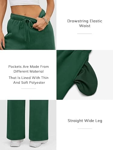 ATHMILE Sweatpants, Baggy Wide Leg, Straight Leg thumbnail 3