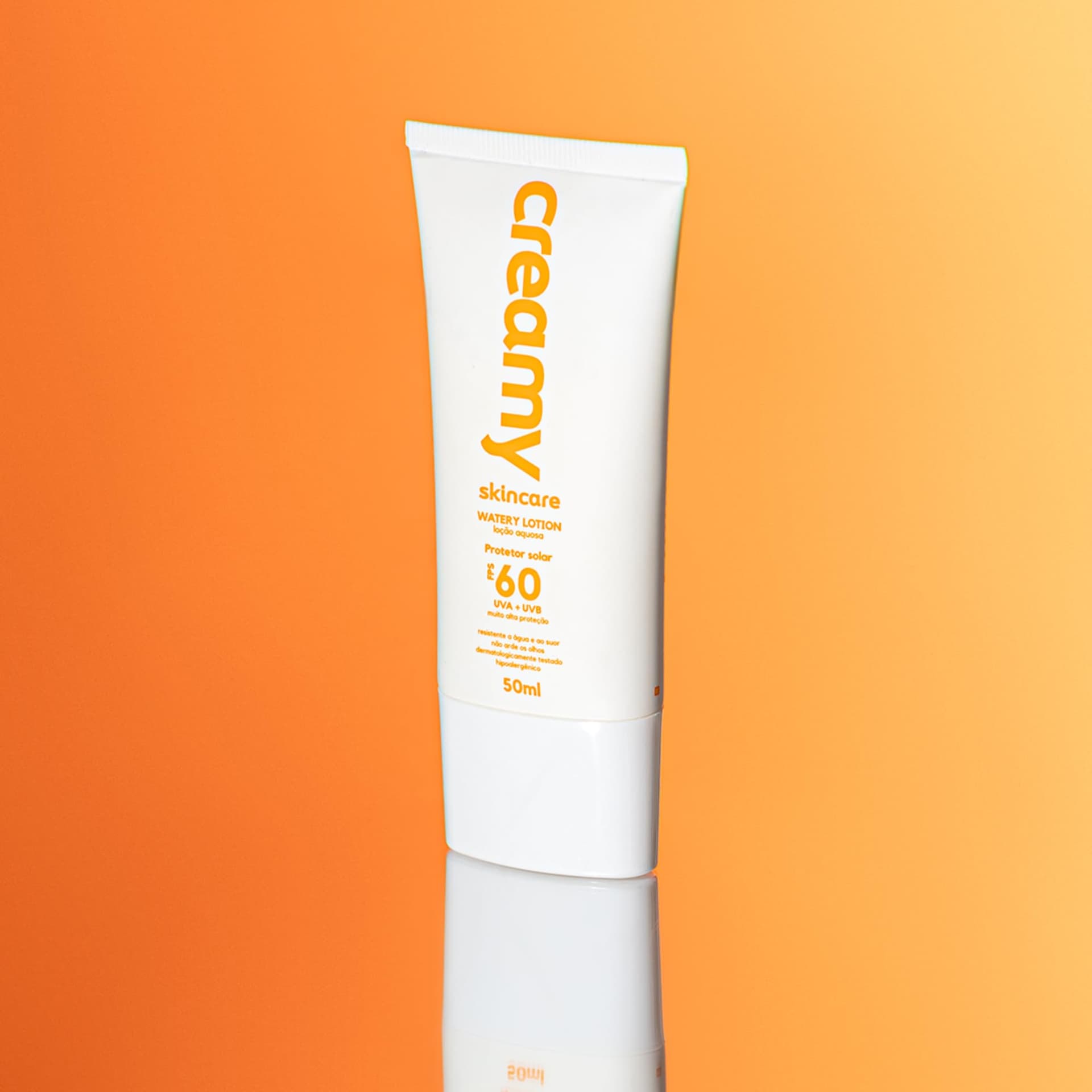 Creamy Skincare Protetor Solar 50g | FPS 60, Watery Lotion, Toque Seco, Efeito Matte, Rápida Absorção, Resistente à Agua e Suor | Fórmula Inodora, Todos os Tipos de Pele thumbnail 5