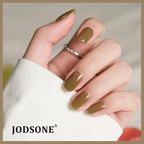 JODSONE Jelly Gel Nail Polish Kit 32 Classic Colors Crystal Transparent High Shine Base & Top Matte Glitter Coat thumbnail 4