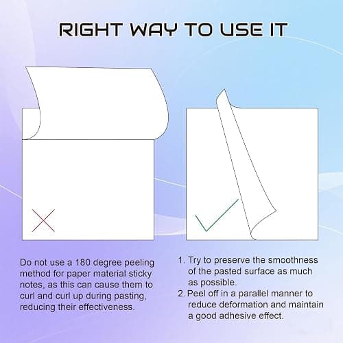 Sticky Notes 1008 Sheets - 18 Pack of 18 Vibrant Colors | Super Sticky Adhesive | Easy to Post for Office, School, Organizing (Rectangle) thumbnail 7