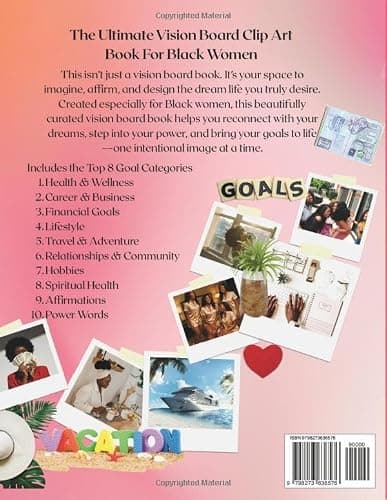 The Ultimate Vision Board Clip Art Book for Black Women: 500+ Empowering & Inspirational Images, Words, Quotes & Affirmation Cards To Create Dream ... for Black Representation & Empowerment) thumbnail 2