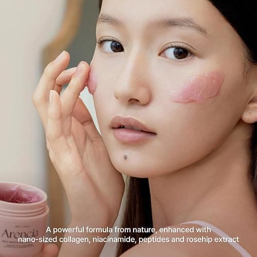 Arencia Overnight Red Smoothie Face Mask Serum, Glowing & Soothing with 30% red collagen, Niacinamide, Peptide, Vitamin E thumbnail 6