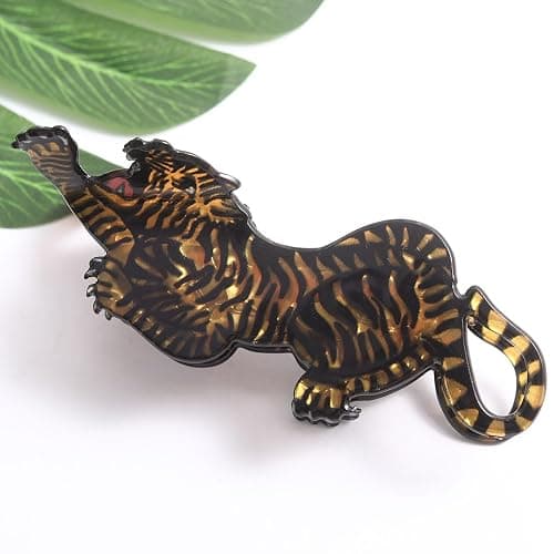 Tiger Claw Clip - Cute Funny Animal Hair Claw Clip for Girls - Farm Country Hair Accessories Gift - Small Claw Barrettes thumbnail 4