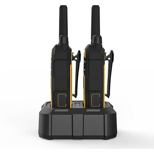 Retevis RB48 Waterproof Walkie Talkies, Heavy Duty Two Way Radio, Advanced Triple Proof, Vibration Call, USB-C, SOS,2000mAh, NOAA, 2 Way Radio(2 Pack) Yellow thumbnail 13