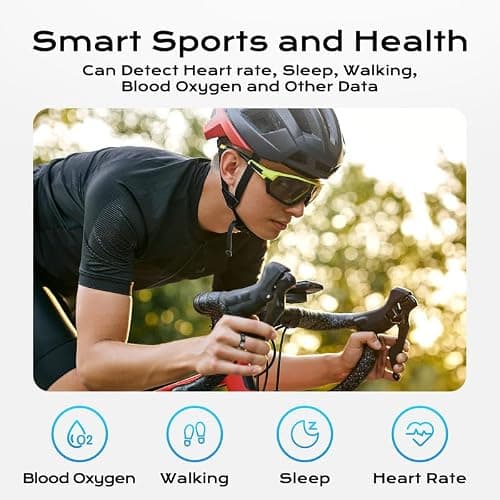 Kuinha Smart Ring for Women Men, Fitness Tracker with Health Metrics Tracking, 20 Sports Modes, IP68 Waterproof Titanium, 7-Day Battery (Black,9#) thumbnail 6