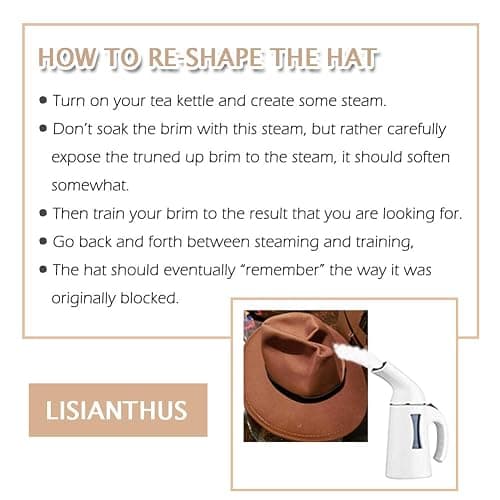 Lisianthus Women Classic Felt Fedora Wide Brim Hat with Belt Buckle thumbnail 9