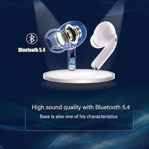 XLSFPY Ecouteurs Bluetooth sans Fil,Casque Bluetooth 5.3 avec Hi-FI Son Stéréo, Oreillette Bluetooth IPX7 Étanche,Contrôle Tactile, 30H Durée de Lecture,pour iphone/Androïde thumbnail 7
