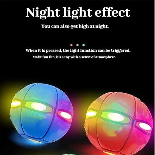 Hubgfril Magic Bouncing Ball, Magic Meta Ball, Dual Form Freely Switchable Magic Ball Toy with 6 Light, Parent-Child Interaction Suitable for Indoor & Outdoor Use thumbnail 5