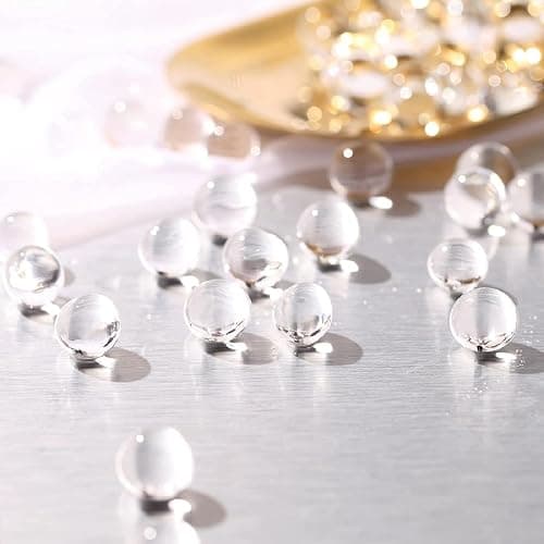 FALAMON 140,000 Clear Beads for Vases, Transparent Vase Filler, Christmas Decoration, Wedding Centerpiece, Floating Candles, Floral Decoration thumbnail 2
