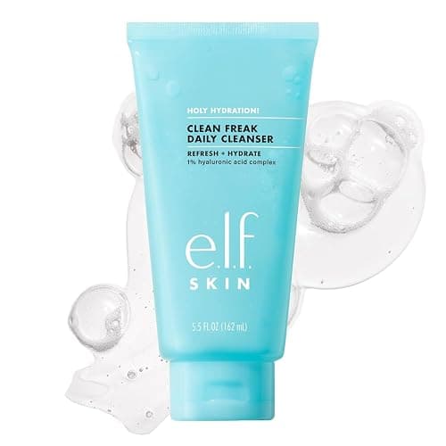 e.l.f. SKIN Holy Hydration! Clean Freak Daily Cleanser, Gentle Hydrating Gel Face Cleanser, Made With Hyaluronic Acid, Vegan & Cruelty-Free, 5.5 fl oz - Image 1