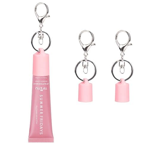 Rolitwils Keychain Holder for Lip Gloss Summer Fridays - Lip Balm Holder Keychain - Portable Lipgloss Case with Keyring - Image 1