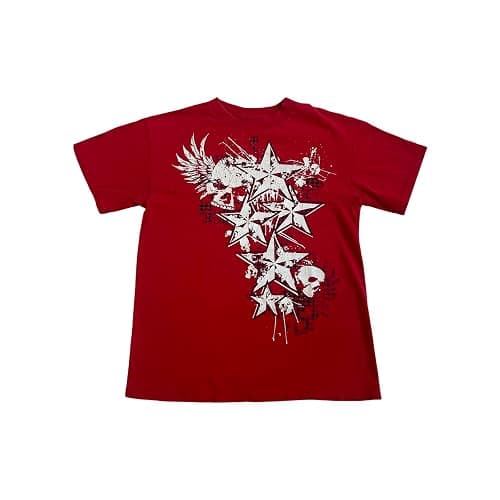 Womens E-Girls Short Sleeve T-Shirt Y2k Graphic Print Crop Tops Crewneck Fairy Grunge Tee Tops Aesthetic Summer Clothes thumbnail 2