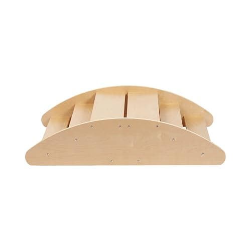 ECR4Kids Rocking Boat and Steps, Play Center, Natural thumbnail 12