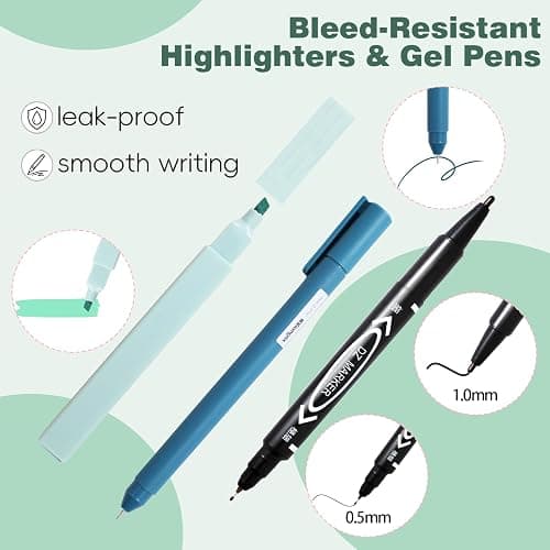 XKDOUS 42 Pcs Bible Study Supplies Journaling Kit for Women, Bible Study Kit with Bible Highlighters No Bleed and Tabs, Bible Accessories Include Bookmarks, Pens and More, Bible Verse Gifts for Study thumbnail 4