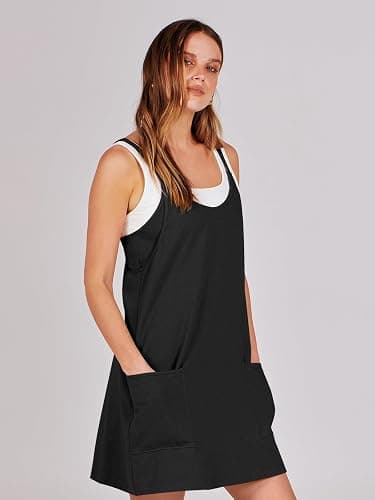 ANRABESS Women Athletic Dress Summer Tennis Workout Active Sports Mini Romper Dress Built in Shorts Travel Vacation Clothes thumbnail 8