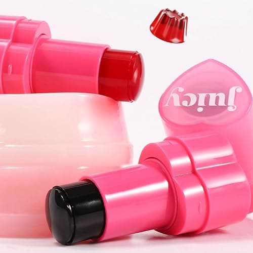 Multi-Use Water Jelly Tint Stick Sheer Lip & Cheek Stain Finish, 3-In-1 Cheek Blush & Eyeshadow & Lip Tinted Long-Lasting Moisture - 1,000+ Swipes Per Stick (# 07, 0.32oz) thumbnail 5