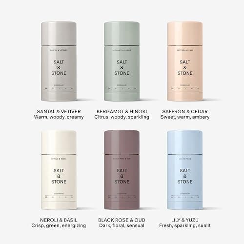 Salt & Stone Aluminum-Free Deodorant for Women & Men Saffron & Cedar 2.6 oz | Extra Strength 48 Hour Protection, Gender Neutral Scent, Made with Niacinamide, Spirulina, Magnesium & Antioxidants thumbnail 10