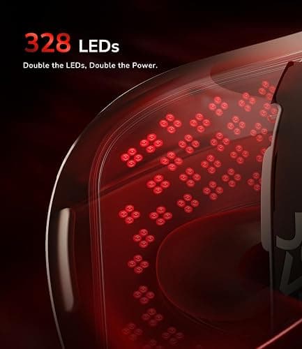 JOVS 4D Red Light Therapy Mask for Face with 4 Color Light Modes, Breathable Wireless 328 LEDs Face Mask with 850NM Near-Infrared Light, Portable LED Face Mask Light Therapy with Timer for Home Travel thumbnail 4