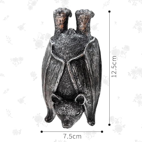 HPMAISON Plant Pot Hanger Bat Resin Statue Halloween Bat Garden Flower Pot Decoration Outdoor Decorative Sculptures Ornaments Figurine Weatherproof and UV Resistant thumbnail 3