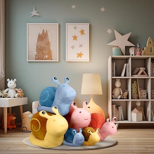 MUPI Snail Plush Pillow Toy Cute Stuffed Animal Snail Plush Kawaii Soft Decor Plushies Doll Gifts for Adults Kids Boys Girls Room Decor (Yellow 7.8 Inch) thumbnail 4