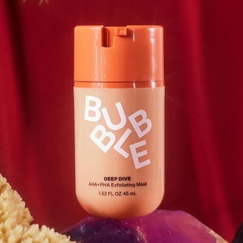 Bubble Skincare Deep Dive AHA + PHA Exfoliating Mask - Gentle Facial Exfoliator with Oil Control - Promotes a More Even Skin Tone - Skin Care Enriched with Azelaic Acid and Willow Bark Extract (45ml) thumbnail 2
