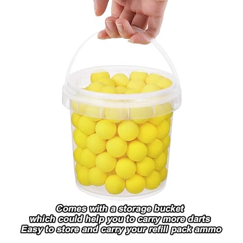100 Rounds Refill Balls Ammo Compatible with Nerf Rival Gun, TiopLior Foam Bullet Ball Replacement Refill Pack Fit for Rival(HIR, High-Impact Rounds) thumbnail 5