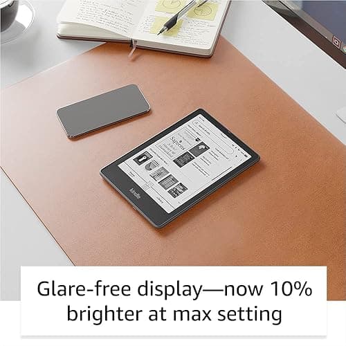 Amazon Kindle Paperwhite Signature Edition (32 GB) – With auto-adjusting front light, wireless charging, 6.8“ display, and up to 10 weeks of battery life– Without Lockscreen Ads – Agave Green - Agave Green - Without Kindle Unlimited - Without Lockscreen Ads thumbnail 5