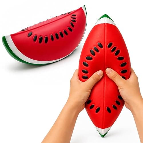 Watermelon Jumbo Squishy Toy, GiantSqueeze Rising Stress Ball, Realistic Fruit Fidget for Adults - Image 1