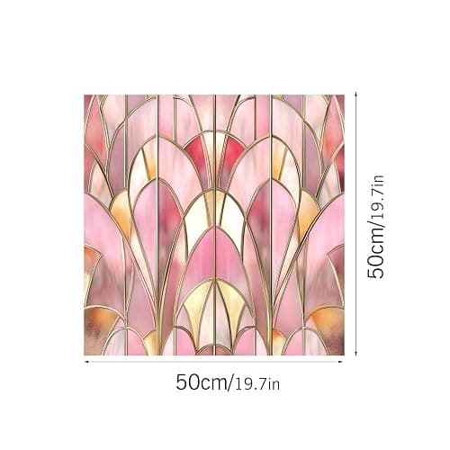 Milchglasfolie Golden Camel Pink Milchglasfolie Selbstklebend Fenster Fensterfolie Blickdicht Sichtschutz Sichtschutzfolie Fenster Klebefolie Fenster Sichtschutz Folie für Fenster 50x100x2 pcs thumbnail 2