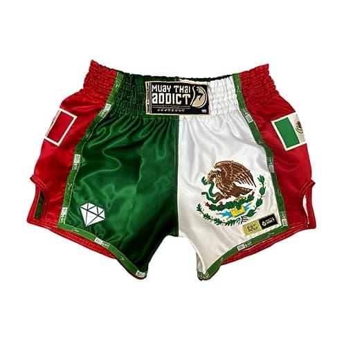 MUAY THAI ADDICT Pride Slim Cut Muay Thai Shorts - Mexico - Image 1