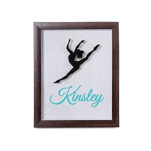 Getname Necklace Custom Shadow Box Dance Shadowbox - Competition Pin Shadow Box - Dancer Frame Dancer Decor - Personalized Dance Pin Display Case Recital Gift - Image 1