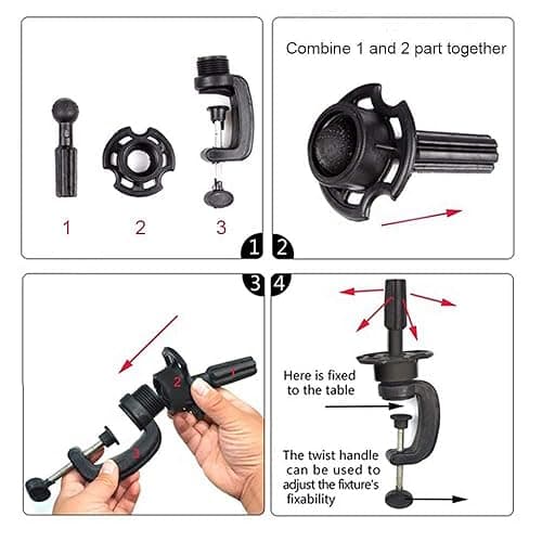 14 Inch 100% Real Hair Mannequin Head Training Head Manikin Cosmetology Doll Head for Hairdresser Practice Braiding Hair Styling with Clamp stand thumbnail 6
