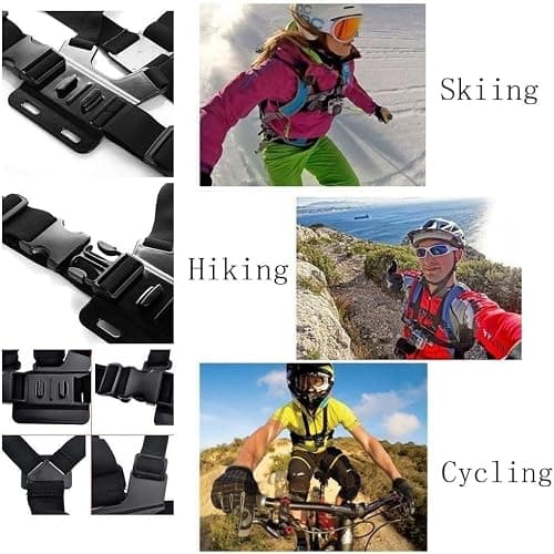 ACUVAR Chest Mount Strap Harness Chesty Body Mount Compatible with GoPro Hero 12, 11, 10, 9, 8, 7, 6, 5, 4, Session, 3+, 3, 2, 1, Max, Hero (2018), AKASO, DJI Osmo Action Cameras Microfiber Cloth thumbnail 4